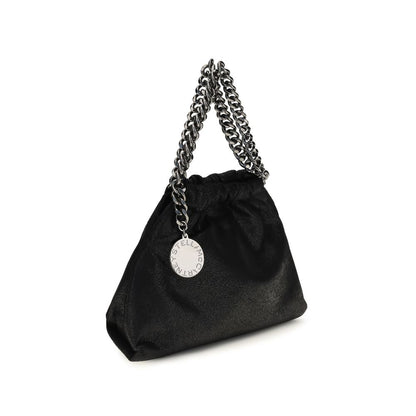 Mini Shoulder Bag by Stella McCartney for women in polyester black & signature features a effortless sophistication silhouette, secured by a snap & magnetic with ample and versatile shoulder-strap & handle for a effortless sophistication finish.