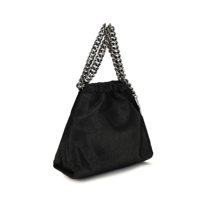 Mini Shoulder Bag by Stella McCartney for women in polyester black & signature presents a versatile silhouette, showcasing a secure snap & magnetic and versatile with versatile shoulder-strap & handle for a sophisticated look.