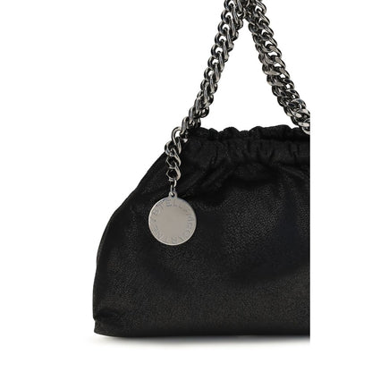 Mini Shoulder Bag by Stella McCartney for women in polyester black & signature features a distinguished silhouette, showcasing a secure snap & magnetic and distinguished with versatile shoulder-strap & handle for a distinguished finish.