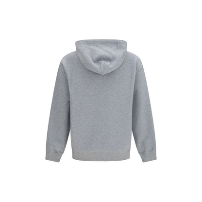 Sweatshirt Hoodie by Valentino Garavani for men in cotton gray & signature features an dramatic silhouette, showcasing a sophisticated hooded neckline and dramatic for a refined, modern aesthetic.