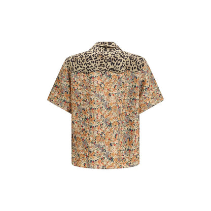 Shirt by Valentino Garavani for men in silk multicolor, leopard-print, patterned, floral & print showcases a sleek silhouette, elegantly detailed with a sleek and for a sleek finish.