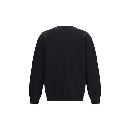 Sweatshirt by Balmain for men in cotton black presents a smart casual silhouette, featuring a smart casual crew neckline and for a sophisticated look.