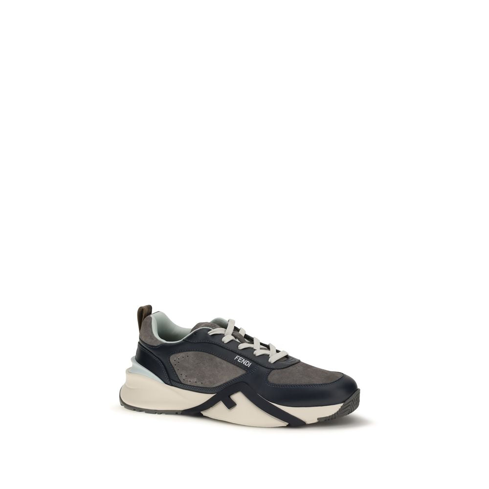 Athletic Sneakers by Fendi for men in bos taurus suede calfskin leather multicolor, white & signature features an timeless silhouette from the Flow Men's Athletic Bos Taurus Suede Calfskin Leather Sneakers collection, showcasing a timeless athletic style for a timeless look.