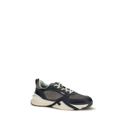 Athletic Sneakers by Fendi for men in bos taurus suede calfskin leather multicolor, white & signature features an timeless silhouette from the Flow Men's Athletic Bos Taurus Suede Calfskin Leather Sneakers collection, showcasing a timeless athletic style for a timeless look.