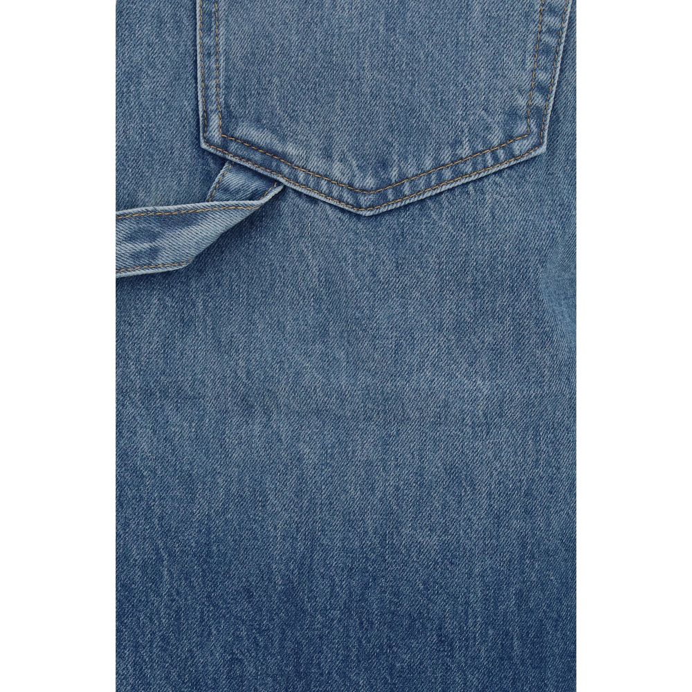 Denim Shorts by 7FOR for men in denim cotton blue features an unrivaled comfort relaxed-fit, wide & oversized and short with an unrivaled comfort .