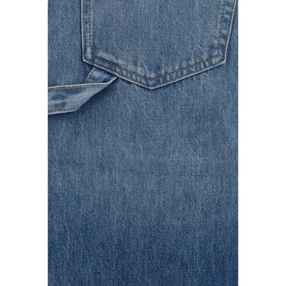 Denim Shorts by 7FOR for men in denim cotton blue features an unrivaled comfort relaxed-fit, wide & oversized and short with an unrivaled comfort .