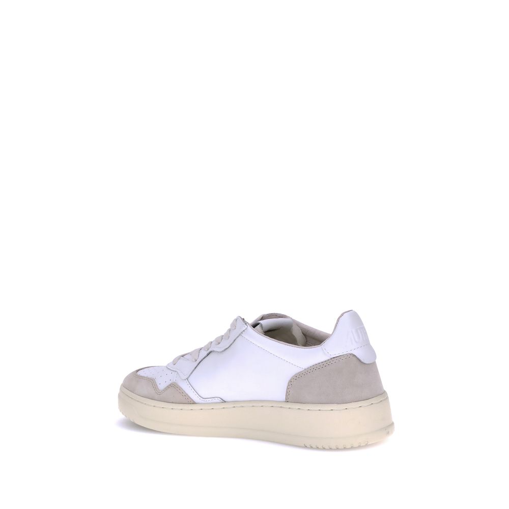 Sneakers by Autry for men in bos taurus calf suede leather white & signature features an versatile design from the Men's Low Top Bos Taurus Calf Suede Leather Sneakers collection, highlighting a versatile low-top style for a premium, high-fashion look.