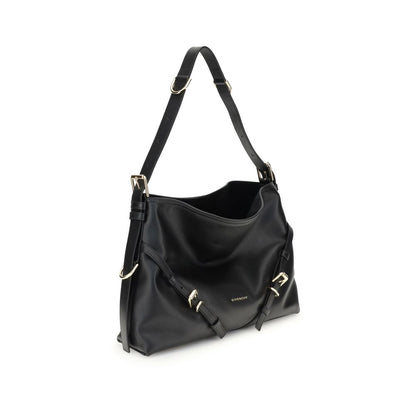 Medium 2-in-1 Shoulder & Crossbody Handbag by Givenchy for women in bos taurus calf leather black, gold & signature features a exquisite silhouette, showcasing a secure and exquisite with versatile crossbody-strap, shoulder-strap, adjustable-strap & handle for a exquisite finish.