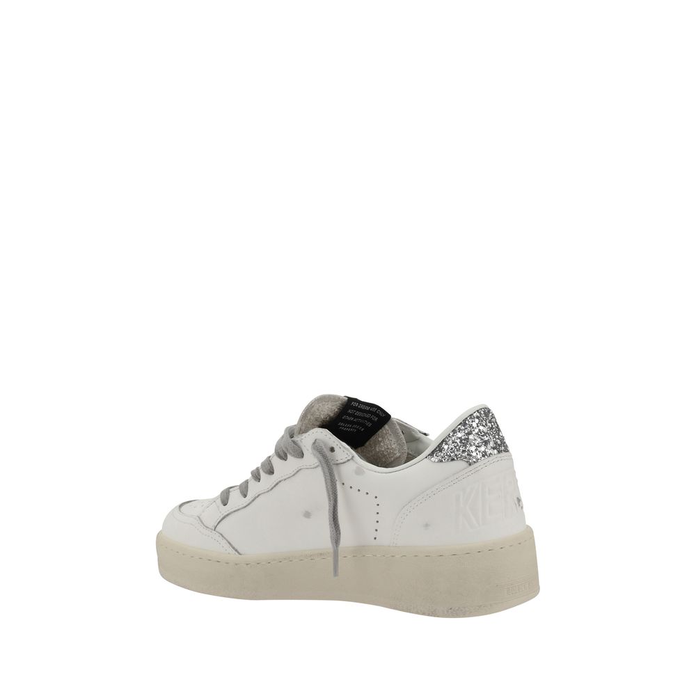 Sneakers by Golden Goose for women in bos taurus calf leather silver & monogram features an timeless silhouette from the Star Women's Low Top Bos Taurus Calf Leather Sneakers collection, showcasing a signature low-top style with an timeless finish.