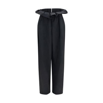 Khaite Black Wool Oves Aries Casual Pants