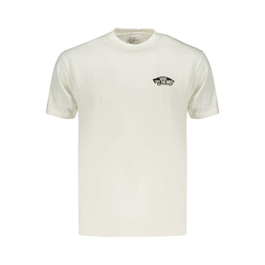 T-Shirt by Vans for men in cotton white & print features an on trend silhouette, perfectly showcasing a on trend and crew neckline for an elevated aesthetic.