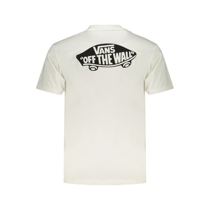 T-Shirt by Vans for men in cotton white & print showcases a dramatic silhouette, elegantly detailed with a dramatic crew neckline and for a truly dramatic finish.