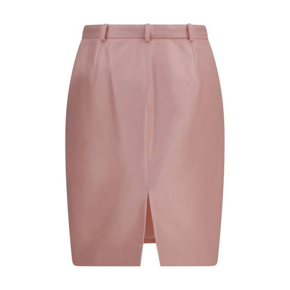 Skirt by Gucci for women in silk multicolor & pink features an tailored silhouette, artfully capturing the essence of Women's Silk Mini Skirt in a sophisticated mini.