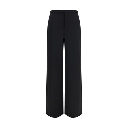 Casual Pants by Gucci for women in merino wool black features an sartorial relaxed-fit & oversized and long with a cut for a sartorial finish.