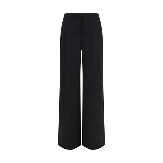 Casual Pants by Gucci for women in merino wool black features an sartorial relaxed-fit & oversized and long with a cut for a sartorial finish.