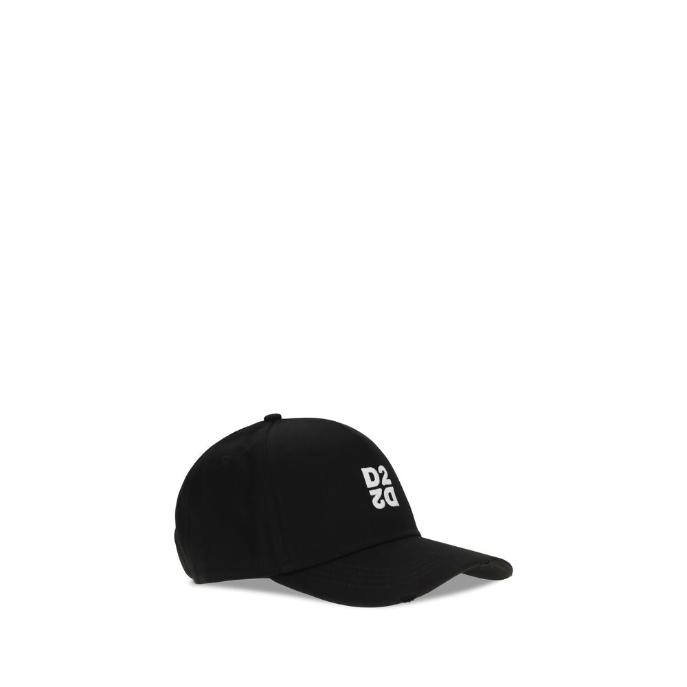 Baseball Cap by Dsquared² for men in cotton black presents a tailored silhouette, perfectly capturing the essence of Cotton Baseball Cap with its tailored finish and superior craftsmanship.
