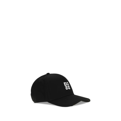 Baseball Cap by Dsquared² for men in cotton black presents a tailored silhouette, perfectly capturing the essence of Cotton Baseball Cap with its tailored finish and superior craftsmanship.