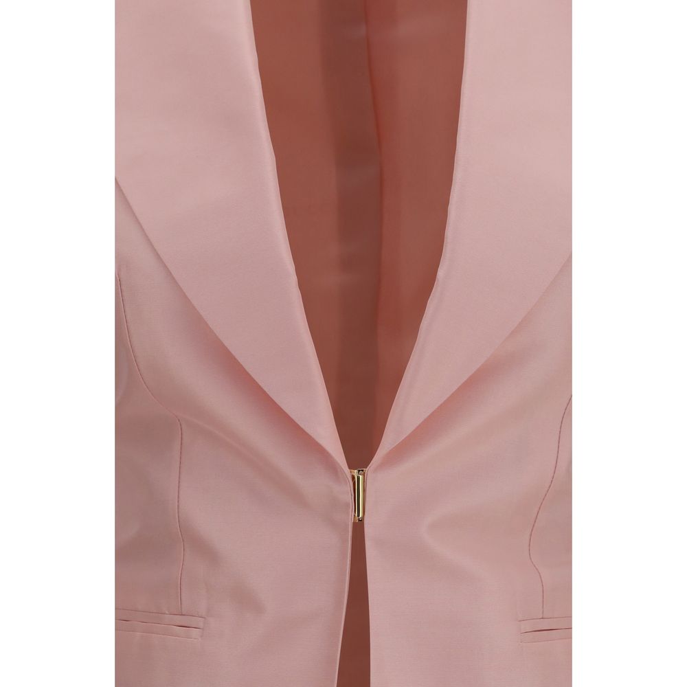 Jacket by Gucci for women in silk multicolor & pink presents a authentic silhouette, artfully detailed with a authentic and functional pockets for a premium authentic finish.