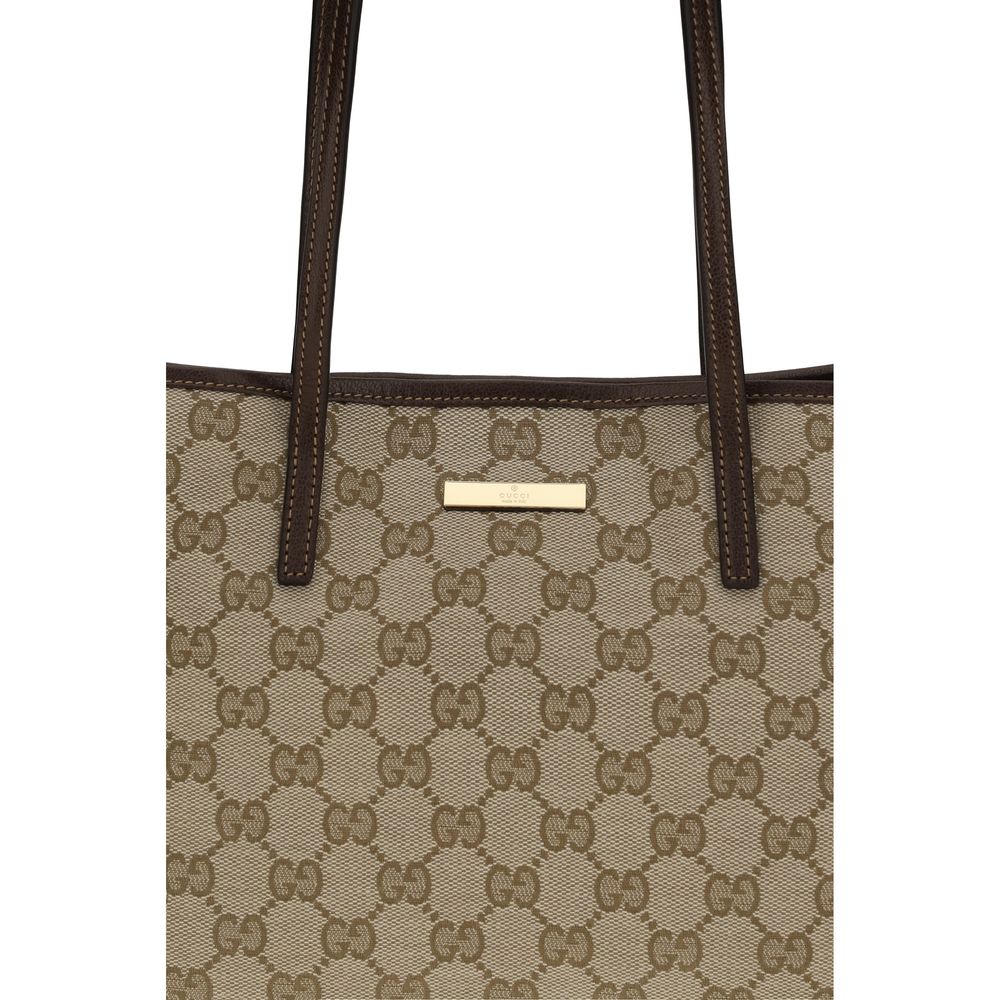 Large Tote Handbag by Gucci for women in leather beige features a exquisite silhouette, showcasing a secure snap & button and exquisite with versatile for a exquisite finish.