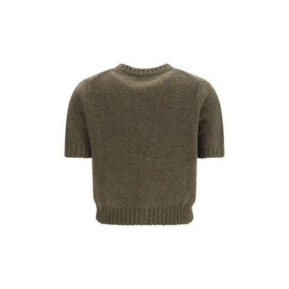 Cardigan by Khaite for women in cashmere & capra leather bicolour features an impeccable silhouette, showcasing a sophisticated and detail for a truly impeccable finish.