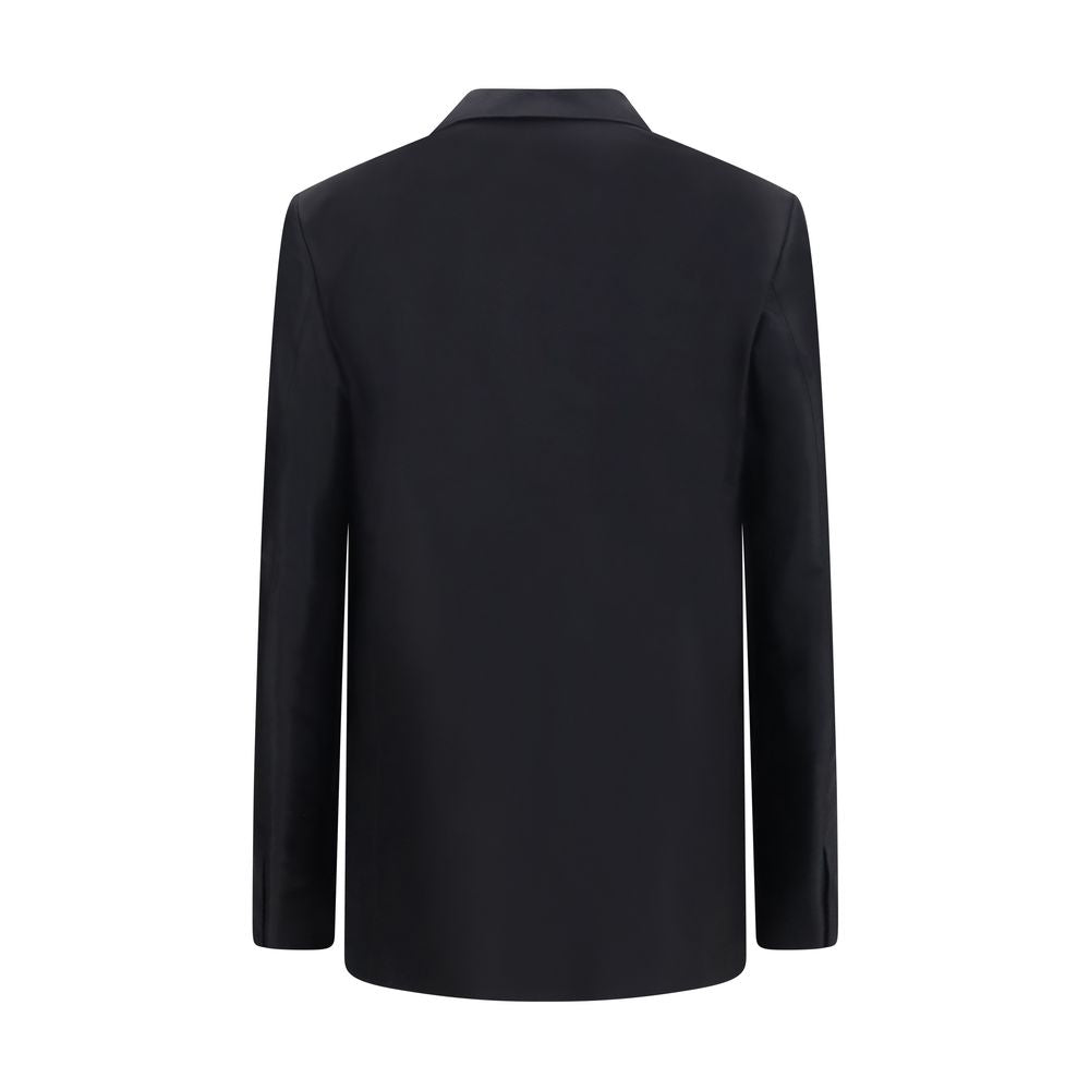 Jacket by Gucci for women in silk black presents a authentic silhouette, artfully detailed with a authentic and functional pockets for a premium authentic finish.