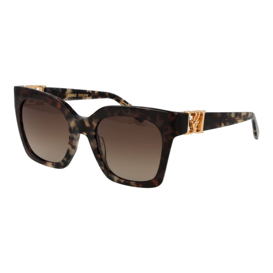 This Sunglasses by Dsquared² for women in multicolor & red presents a sumptuous silhouette, showcasing a sumptuous full-rim cat-eye frame design in multicolor coloured frame and high-performance gradient category-3-dark-tint lens.