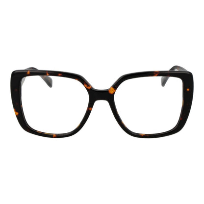 Eyeglasses Frames by Tommy Hilfiger for women in acetate brown features a refined silhouette, showcasing a refined brown coloured frame and full-frame frame design for a sophisticated, premium look.
