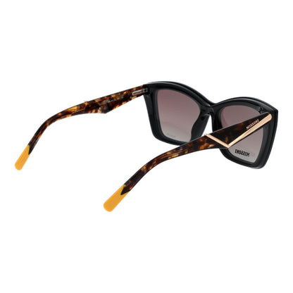 Eyeglasses Frames by Missoni for women in polyamide black features an refined silhouette, showcasing the refined black coloured frame and sophisticated full-frame frame design.