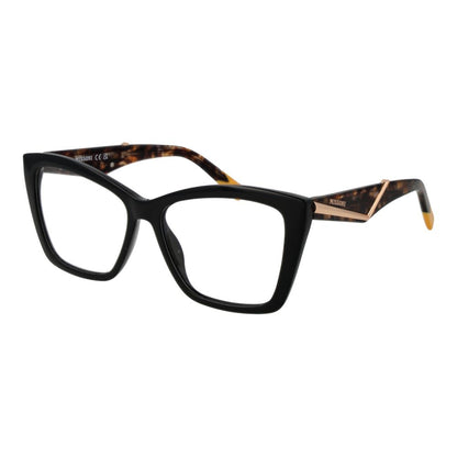 Eyeglasses Frames by Missoni for women in black features a refined silhouette, showcasing a refined black coloured frame and full-frame frame design for a sophisticated, premium look.