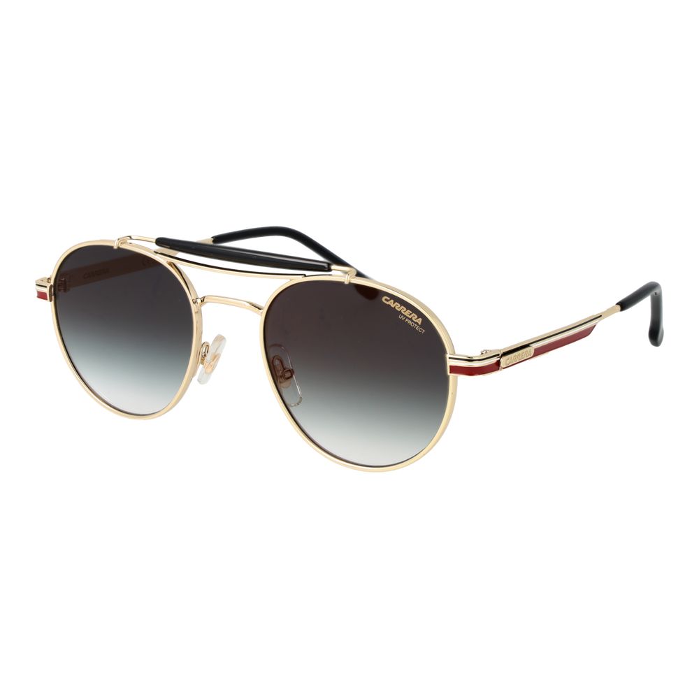 Carrera Round Gradient Dark-Tint Metal Sunglasses - Gold