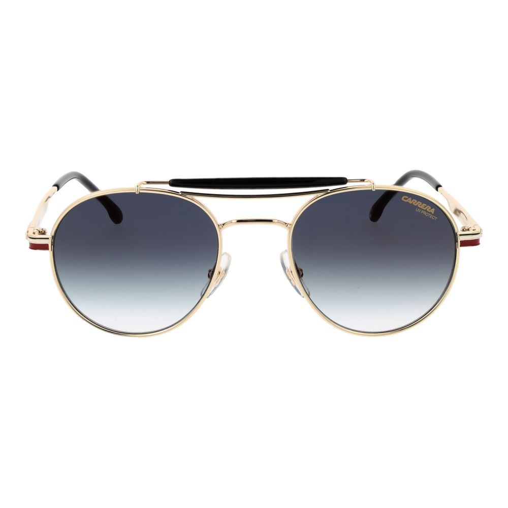 Carrera Round Gradient Dark-Tint Metal Sunglasses - Gold