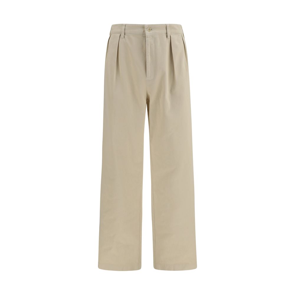 Jeans by Prada for men in denim cotton beige features an sartorial straight-leg & regular-fit and long with a cut for a sartorial finish.