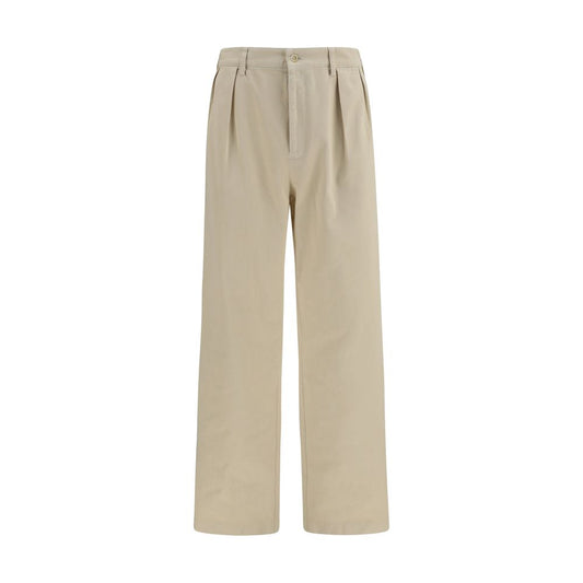 Jeans by Prada for men in denim cotton beige features an sartorial straight-leg & regular-fit and long with a cut for a sartorial finish.