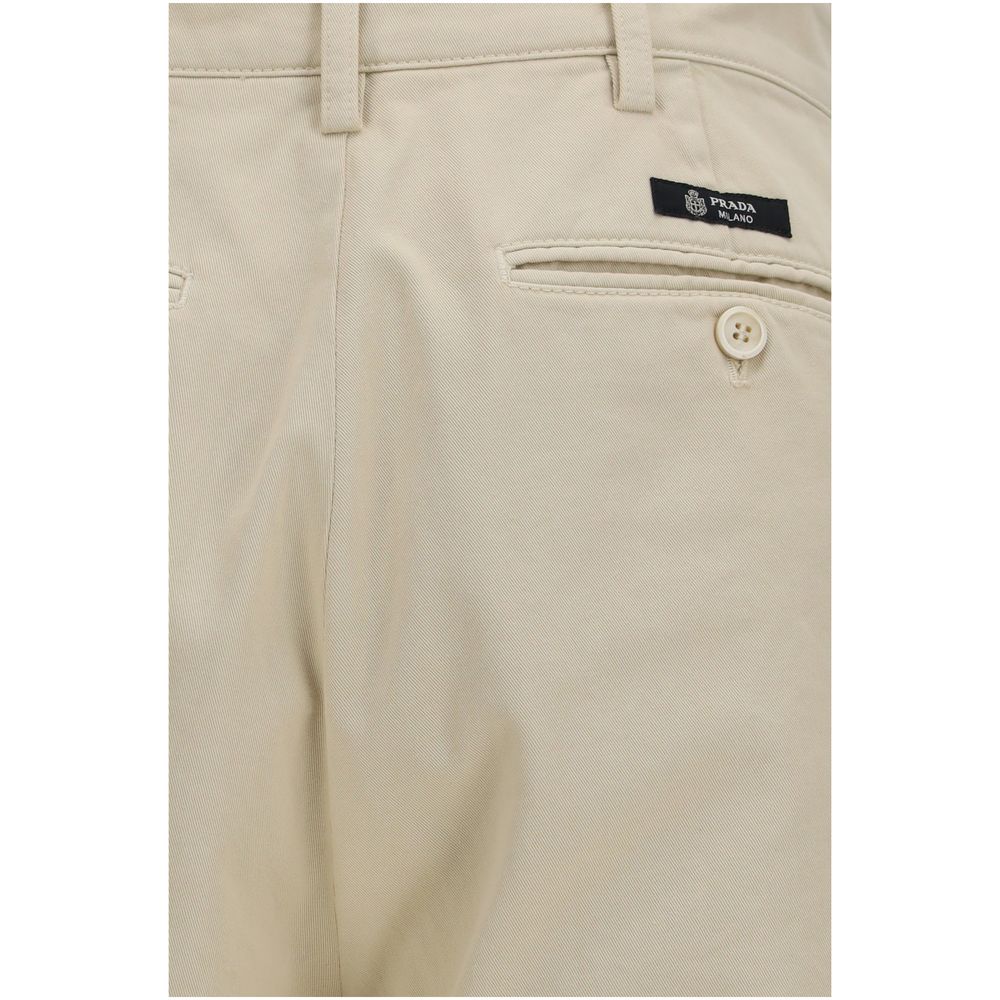 Jeans by Prada for men in denim cotton beige features a refined silhouette with a refined straight-leg & regular-fit, defined by a and a refined long for a refined finish.