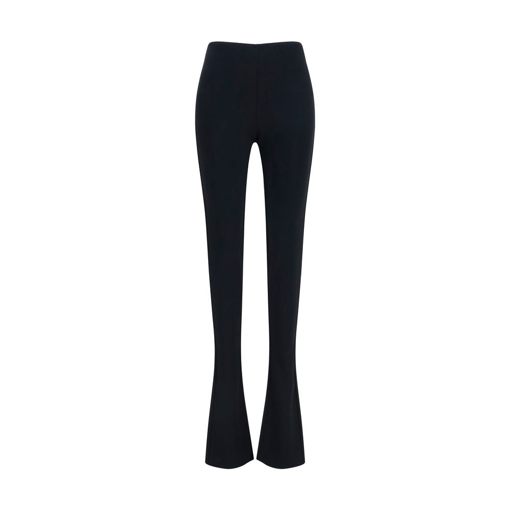 Trousers by Gucci for women in viscose black features a tailored silhouette with a tailored flared & regular-fit, defined by its long and a sophisticated .
