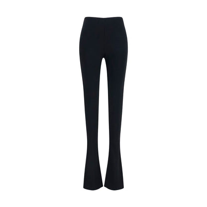 Trousers by Gucci for women in viscose black features a tailored silhouette with a tailored flared & regular-fit, defined by its long and a sophisticated .