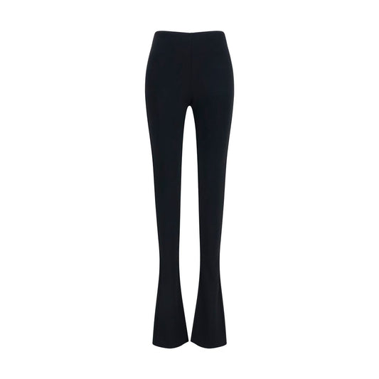 Trousers by Gucci for women in viscose black features a tailored silhouette with a tailored flared & regular-fit, defined by its long and a sophisticated .