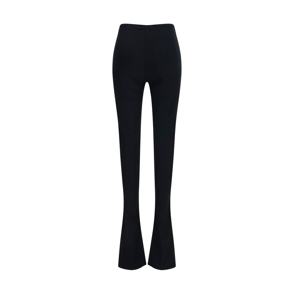 Trousers by Gucci for women in viscose black presents a perennial silhouette, meticulously tailored with a flared & regular-fit cut, long finish, and an elegant .