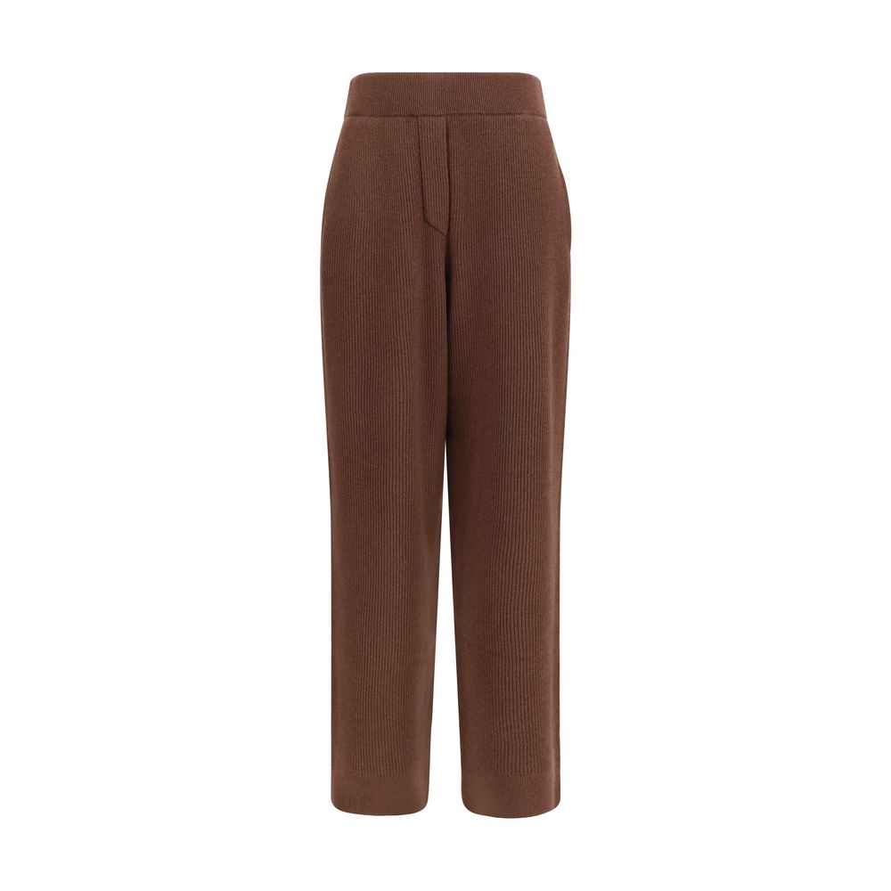 Brunello Cucinelli Brown Cashmere Casual Pants