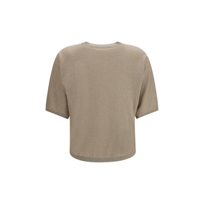 Brunello Cucinelli Beige Cashmere T-Shirt