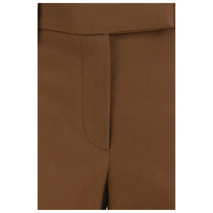 Brunello Cucinelli Brown Elastane Casual Pants