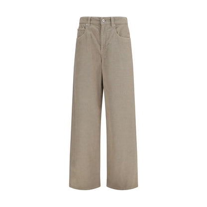 Brunello Cucinelli Beige Cotton Casual Pants