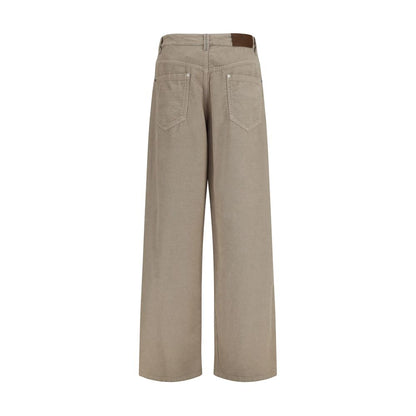 Brunello Cucinelli Beige Cotton Casual Pants