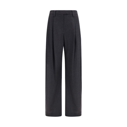 Brunello Cucinelli Gray Wool Oves Aries Dress Pants