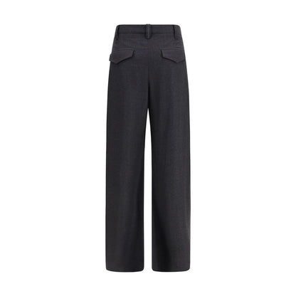 Brunello Cucinelli Gray Wool Oves Aries Dress Pants