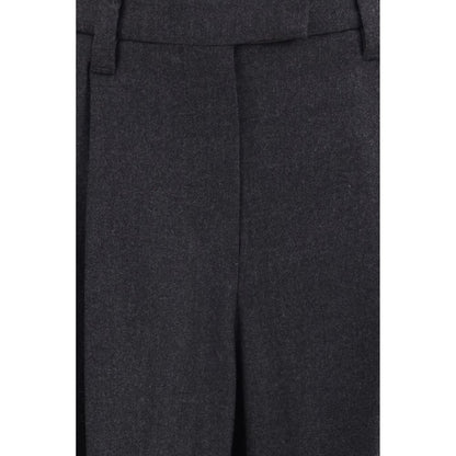Brunello Cucinelli Gray Wool Oves Aries Dress Pants