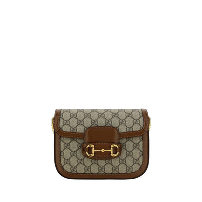 Mini 2-in-1 Shoulder & Crossbody Flap Clutch Handbag by Gucci for women in polyester polyethylene polyethylene & cotton brown, patterned, signature & striped presents a ornamental silhouette, showcasing a secure flap, ample , and versatile crossbody-strap, shoulder-strap & adjustable-strap for a ornamental finish.