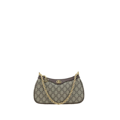 Shoulder Bag by Gucci for women in polyester polyurethane leather & cotton brown, gold & patterned features a distinguished silhouette, showcasing a secure and distinguished with versatile shoulder-strap & adjustable-strap for a distinguished finish.