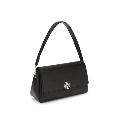 Small 2-in-1 Shoulder & Crossbody Bag by Tory Burch for women in bos taurus calf leather black features an effortlessly chic silhouette with a secure zipper & magnetic, ample , and versatile crossbody-strap & shoulder-strap for effortlessly chic everyday luxury.