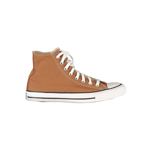 Athletic Sneakers by Converse for women in polyester & polyurethane brown & signature showcases an impeccable silhouette, defined by an impeccable high-top style design that perfectly captures the essence of the Women's High-Top Polyester & Polyurethane Athletic Sneakers.